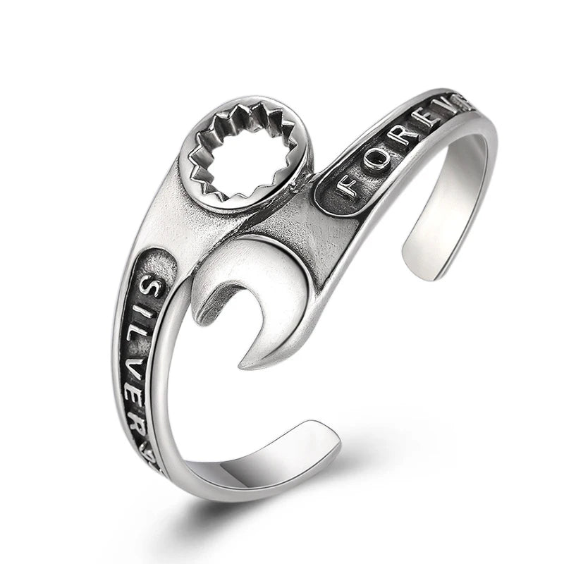 Wrench Bracelet Men's Domineering Repair Tool Wrench Cuff Open Bracelet Motorcycle Biker Punk Rock Party Jewelry Gift