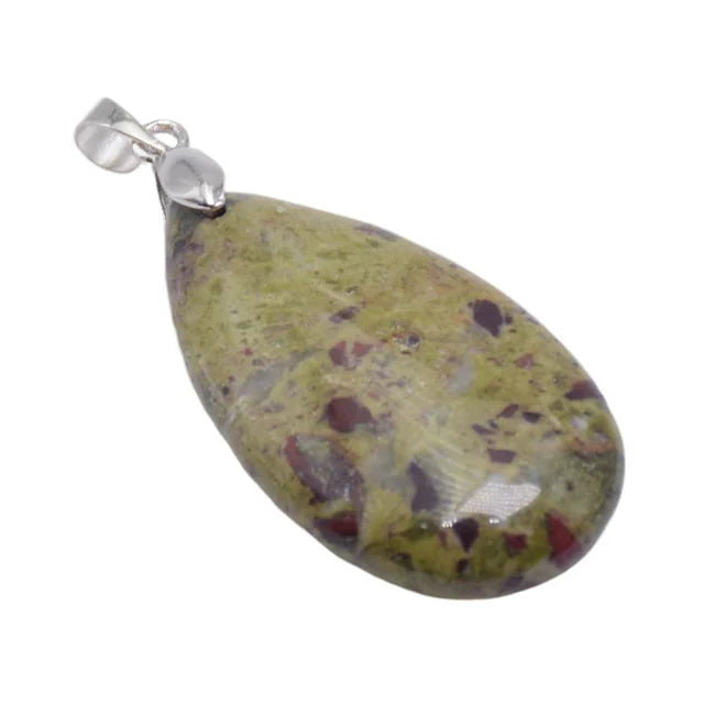 20x35mm Natural Labradorite Tiger's Eye Stone Crystal Howlite Aventurine Lapis Opal Jasper Water Drop Women Men Pendant Bead