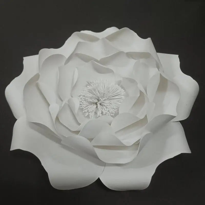 DIY Artificial Giant Paper Flowers For Wedding Backdrops Party Decoration Happy Birthday Table Dessert Crafts Floral Wall Decor