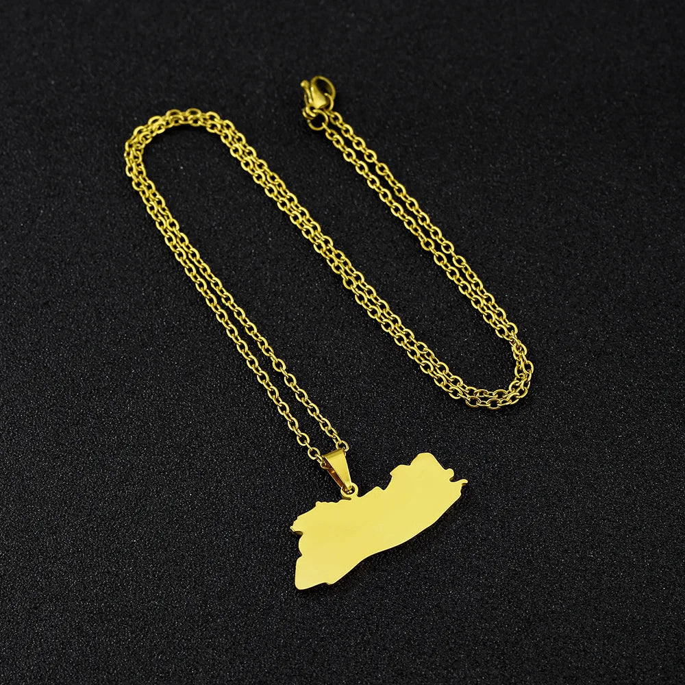 The new stainless steel glossy openwork Salvadoran pendant necklace is a bestseller for men and women on Amazon