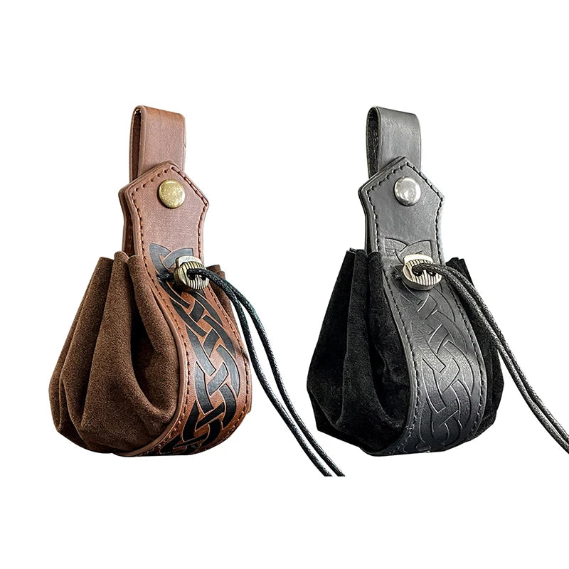 Viking-style Medieval Pouch That Can Be Hung On a Belt, Men's Coin Purse, High-quality Retro Waist Bag, Cool and Handsome Style