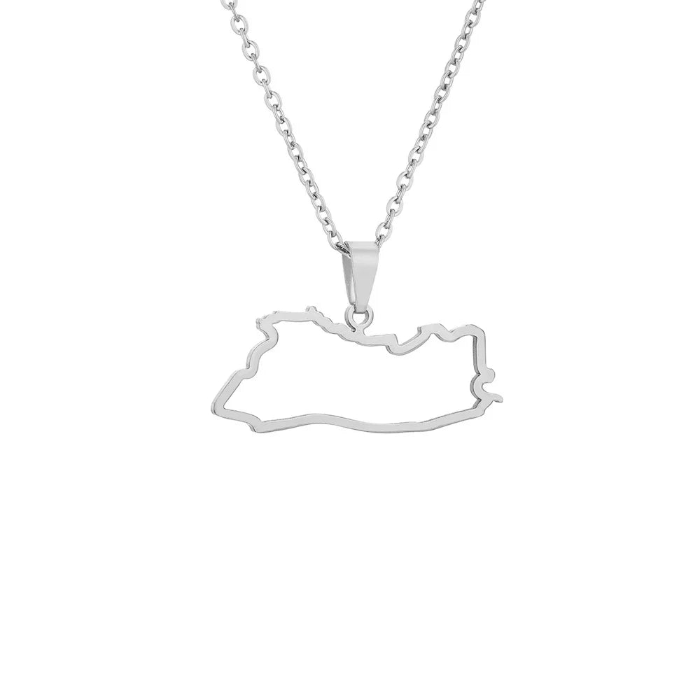 The new stainless steel glossy openwork Salvadoran pendant necklace is a bestseller for men and women on Amazon