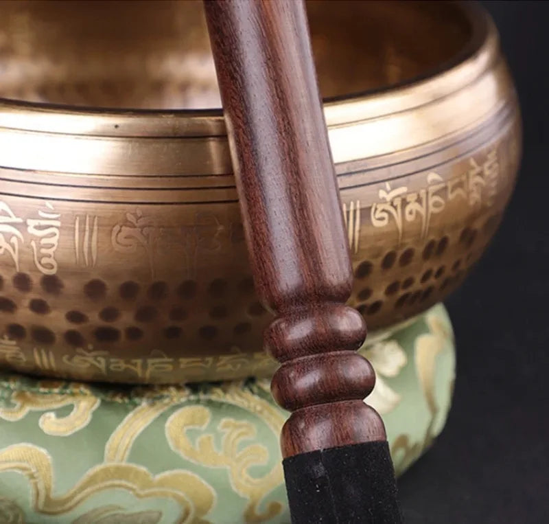 Nepal Large Bowl Singing 20cm Copper Handmade Buddha Bowls Tibetan Yoga Bowl Meditation Tools Buddha Sound Bowls Awareness Set