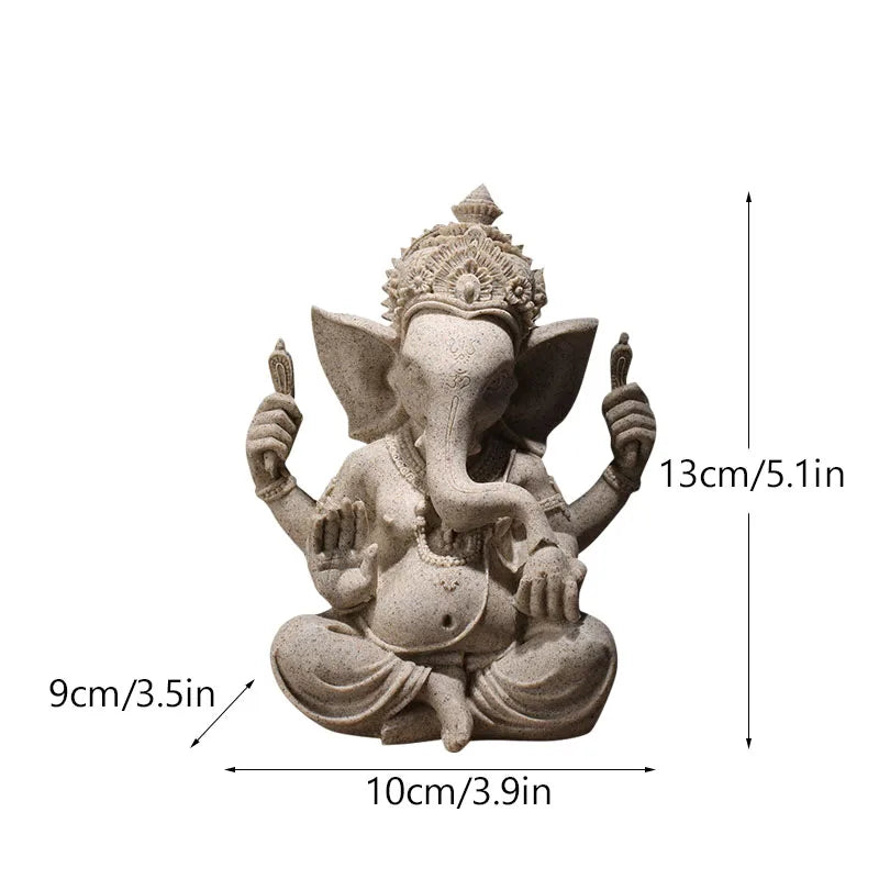 Vilead Resin Indian Ganesha Shiva God Statue Sai Baba Shirdi Sculpture Lord Hanuman Hindu Buddha Religious Fengshui Home Decor