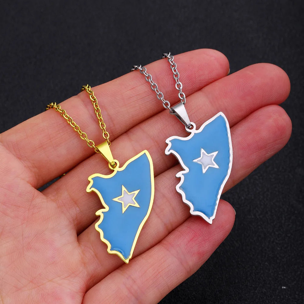 2024 New fashion stainless steel dripping Somali necklace for men and women geometric ethnic style collarbone chain anniversary