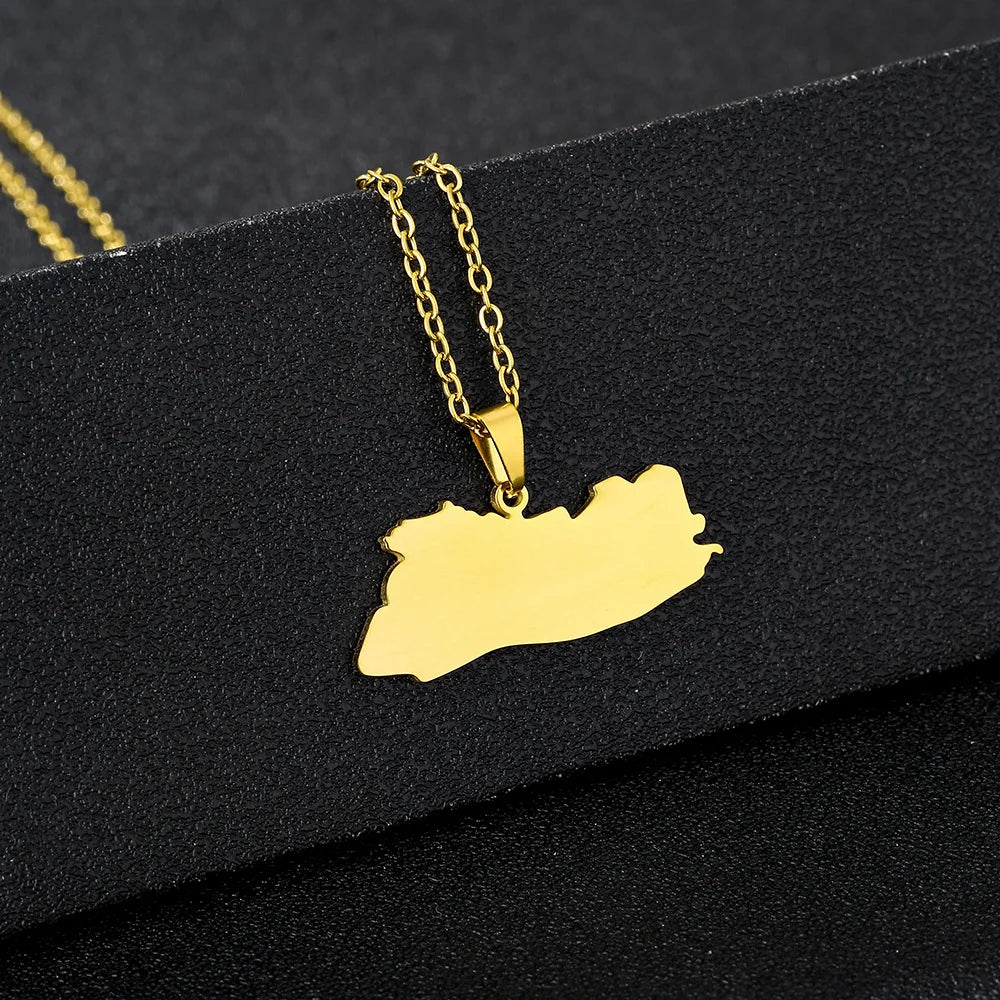 The new stainless steel glossy openwork Salvadoran pendant necklace is a bestseller for men and women on Amazon