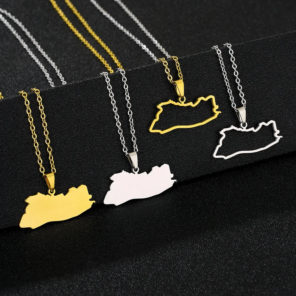 The new stainless steel glossy openwork Salvadoran pendant necklace is a bestseller for men and women on Amazon