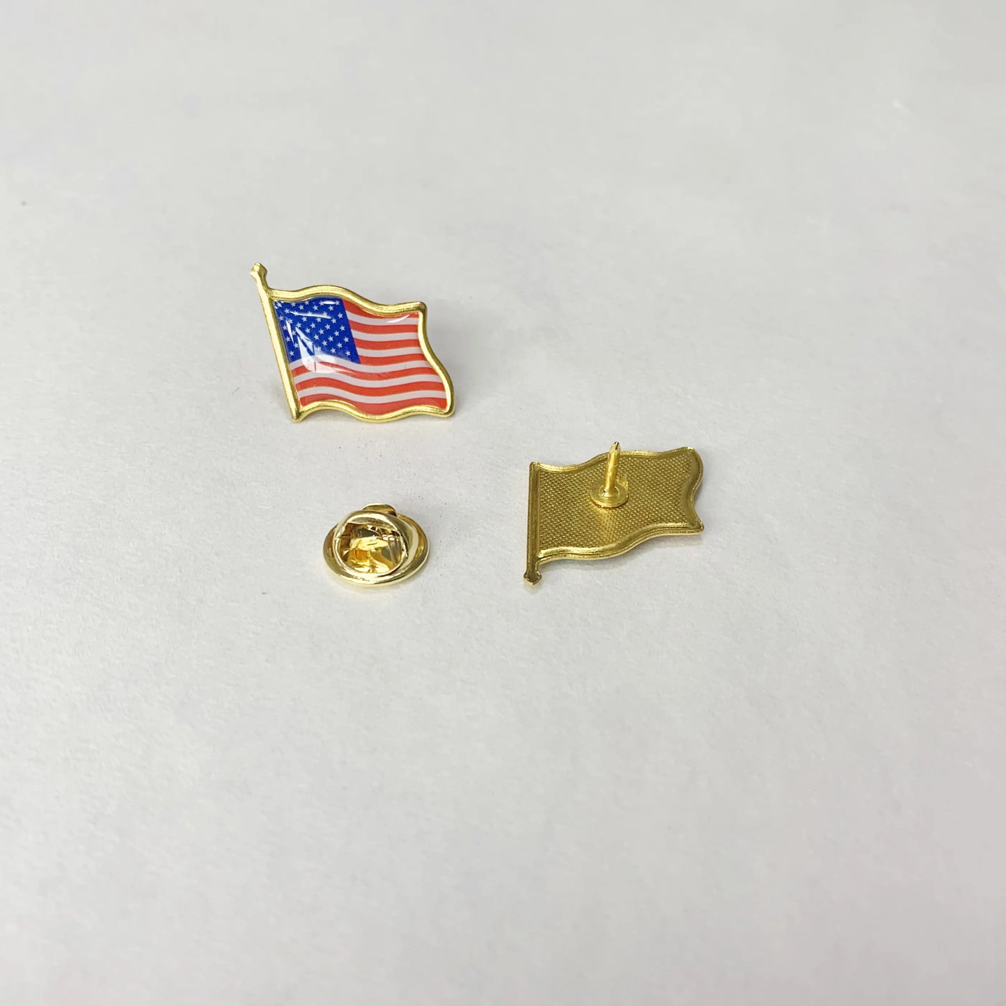10/20/100pcs American Flag Waving Lapel Pins United States USA Badge Pin Patriotic Enamel Suit Jacket brooches