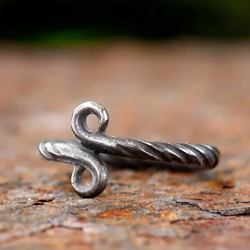 2024 NEW Men's 316L stainlesssteel Vintage Odin Norse Viking style troll cross Amulet ring for teen fashion Jewelry