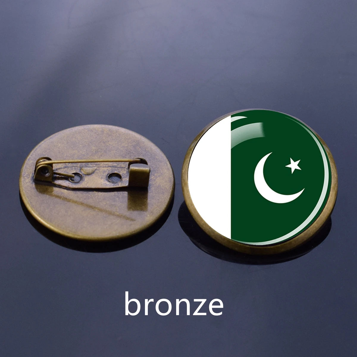 Asian National Flags Brooch Pins Pakistan Turkey India Japan Flags Badge Patriot Gift