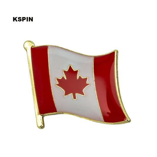 Canada Flag Badge Symbol Pin Metal Badges Decorative Brooch Pins for Clothes Brooch Jewelry