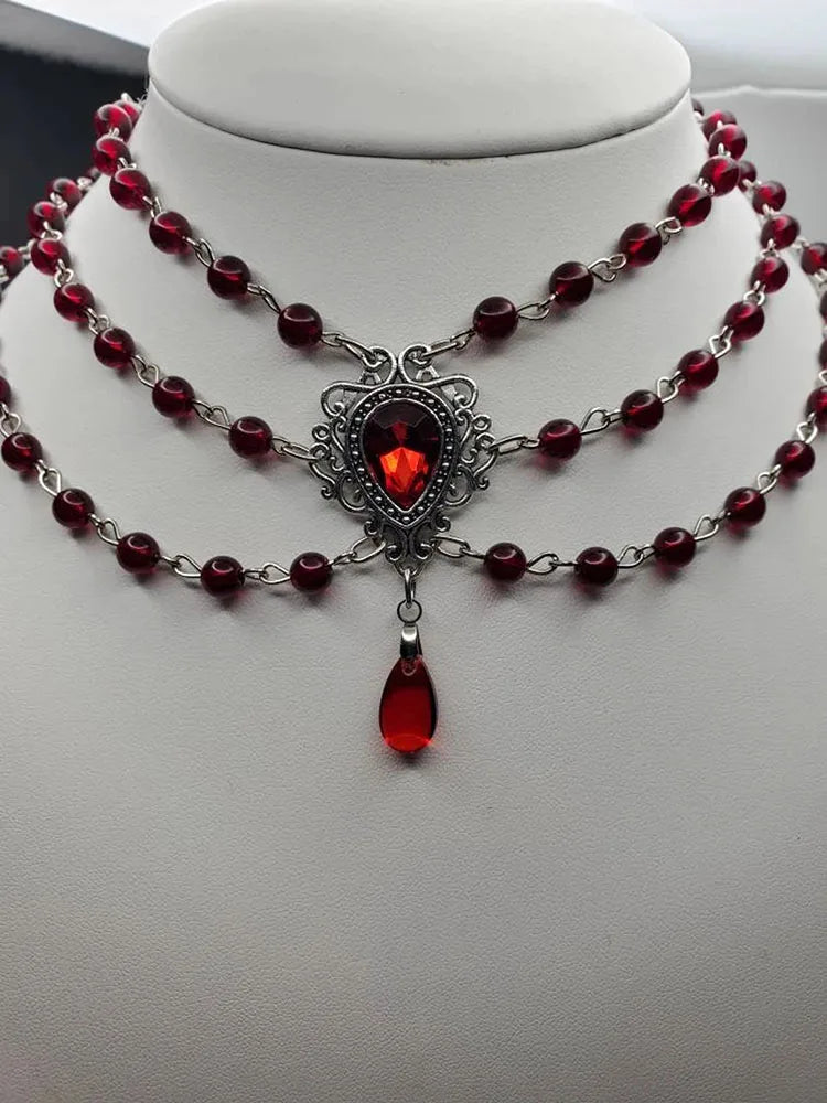 Victorian necklace beaded 2023 woman Romantic