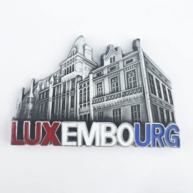 World Famous Resorts Fridge Magnets Luxembourg Poland United States Metal Mangetic Stickers Home Decoration Birthday Gifts