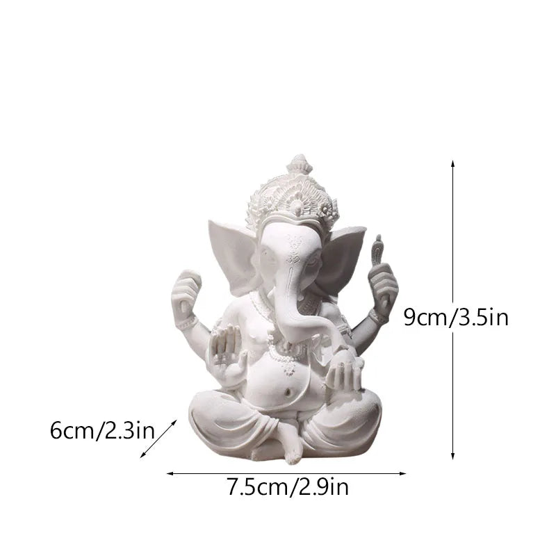 Vilead Resin Indian Ganesha Shiva God Statue Sai Baba Shirdi Sculpture Lord Hanuman Hindu Buddha Religious Fengshui Home Decor