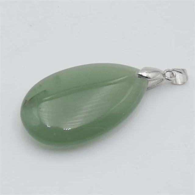 20x35mm Natural Labradorite Tiger's Eye Stone Crystal Howlite Aventurine Lapis Opal Jasper Water Drop Women Men Pendant Bead