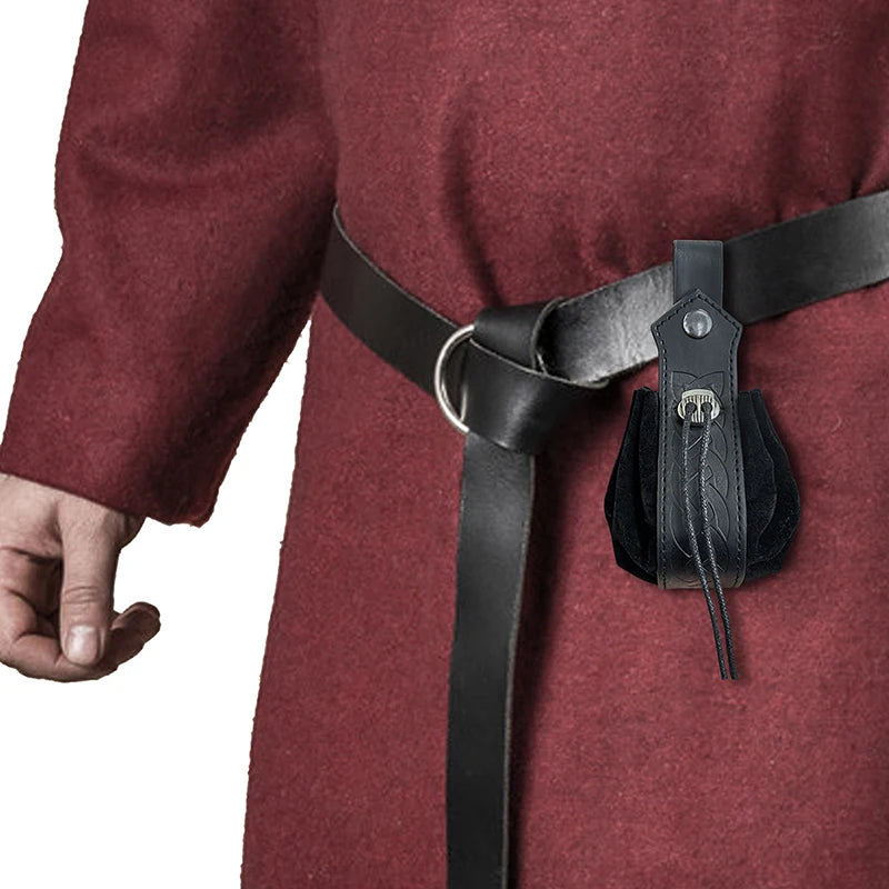 Viking-style Medieval Pouch That Can Be Hung On a Belt, Men's Coin Purse, High-quality Retro Waist Bag, Cool and Handsome Style