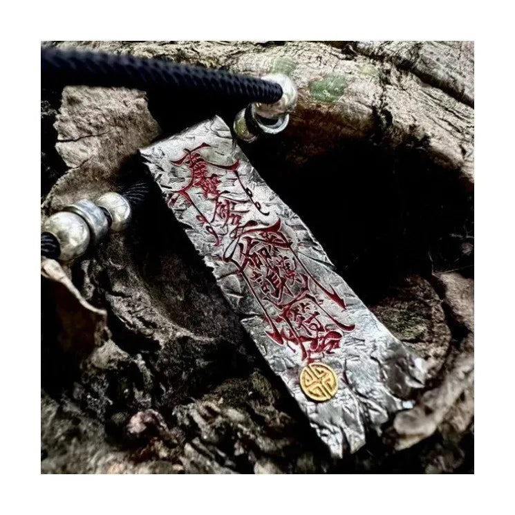 Tao System-Edict Meditation Curse Pendant Chinese Style Yin and Yang Gossip Body Protection Lucky Pendant Men's Wear Neck Chain