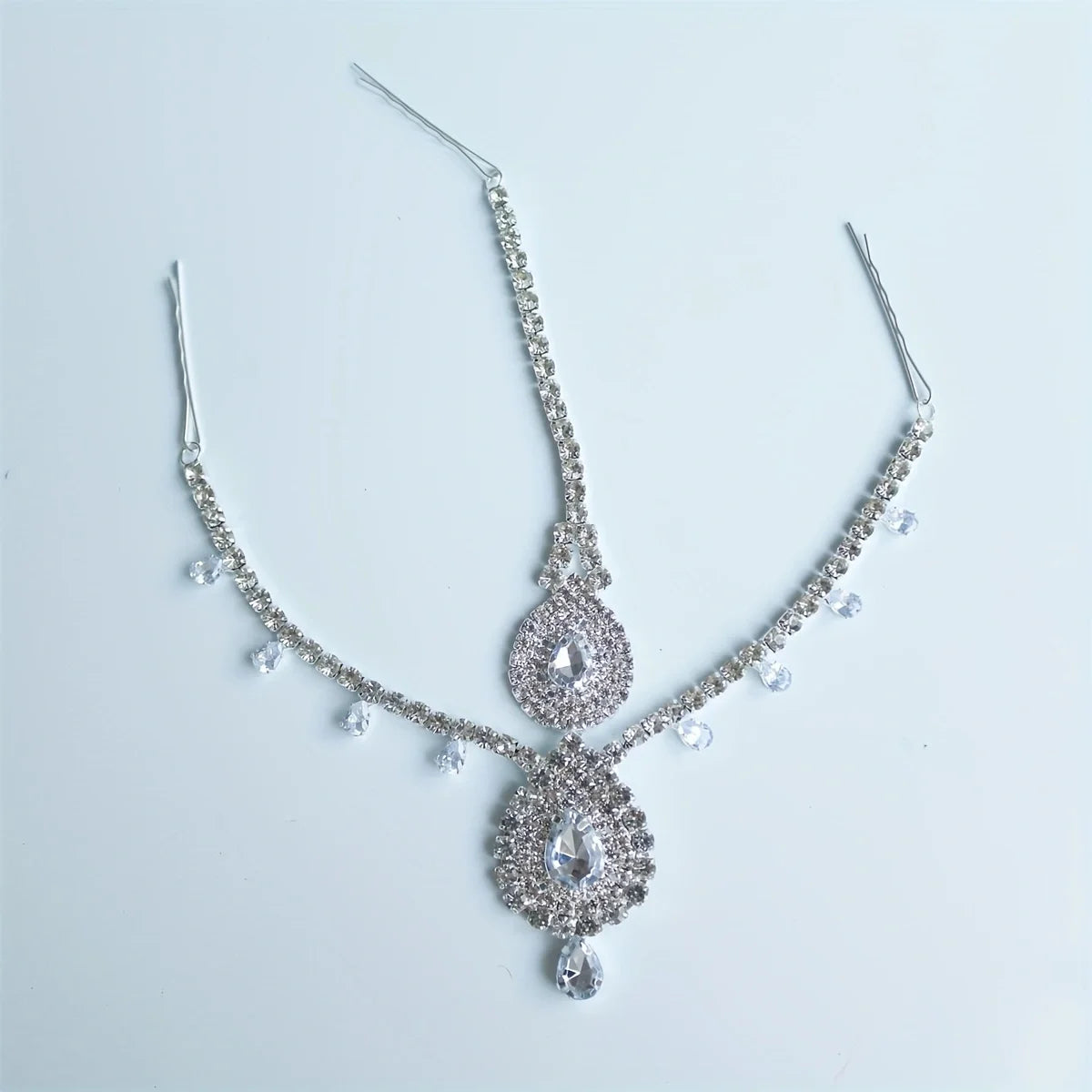 1pcs Boho Luxury Crystal Forehead Hair Chain Head Piece Hairwear Shiny Bride Wedding Hair Accessories Headband Jewelry