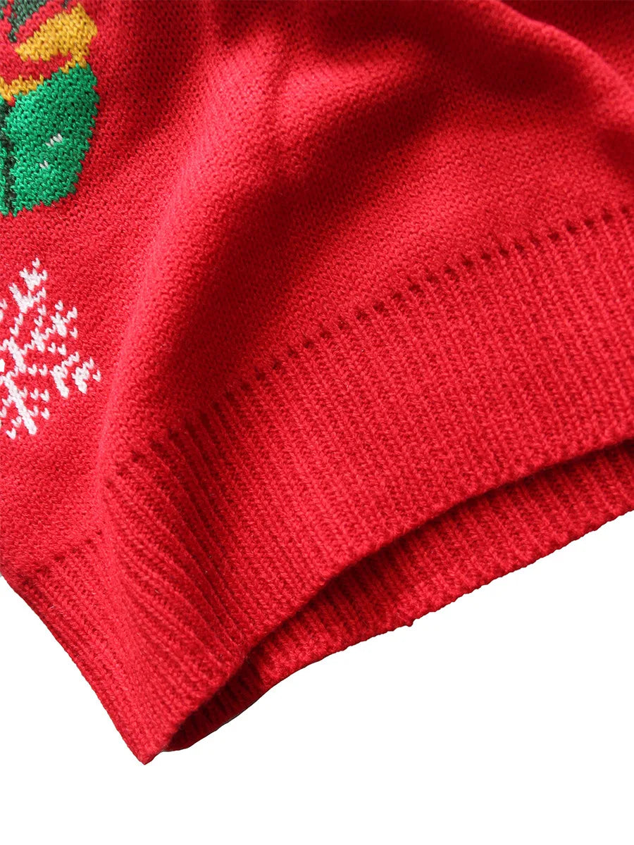 2025New Sweater Christmas Gift Sweater European and American Autumn and Winter Lazy Style Pullover Knitted Sweater