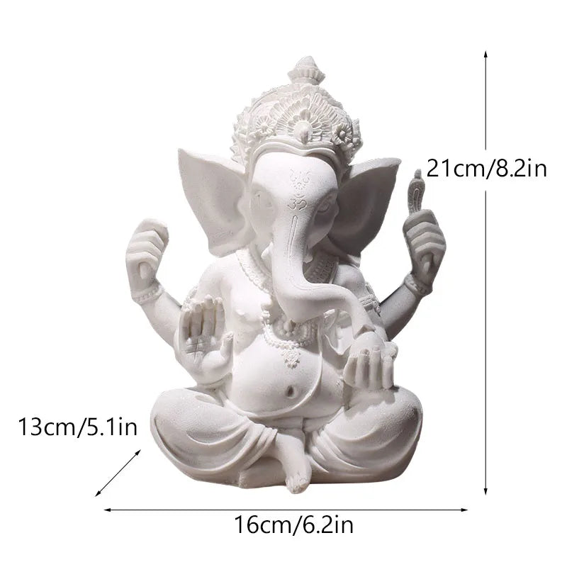 Vilead Resin Indian Ganesha Shiva God Statue Sai Baba Shirdi Sculpture Lord Hanuman Hindu Buddha Religious Fengshui Home Decor