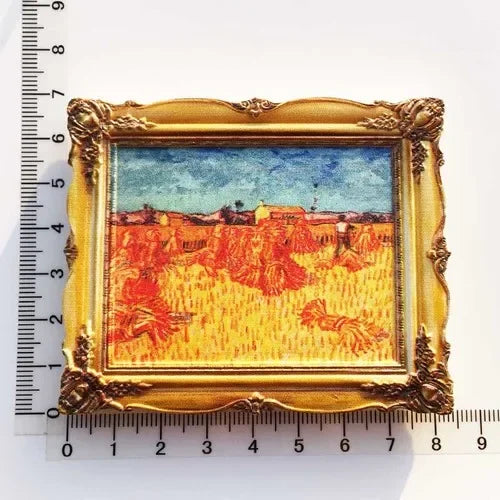 Van Gogh Picasso Oil Painting UV Photo Frame World Famous Paintings 3d Fridge Magnets Home Decoration Collection Gifts