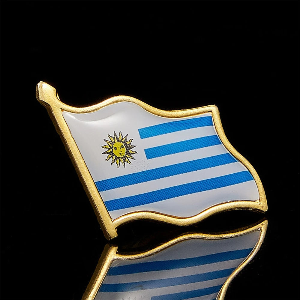 The Oriental Republic of Uruguay Of South America National Flag Badge Fashion Clothes Lapel Pins