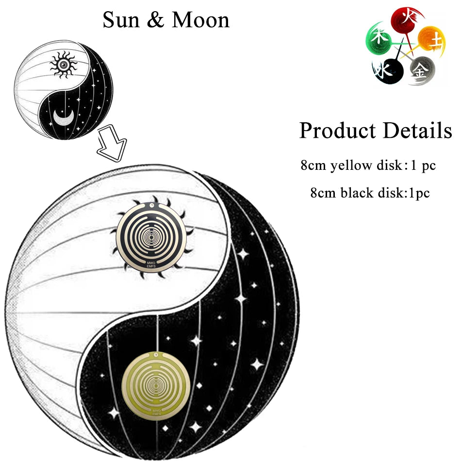 Tesla Polarizing Disk Double Sided Antenna Ornaments Polarization Energy Disk Georges Lakhovsky's Multi Wave Oscillator MWO