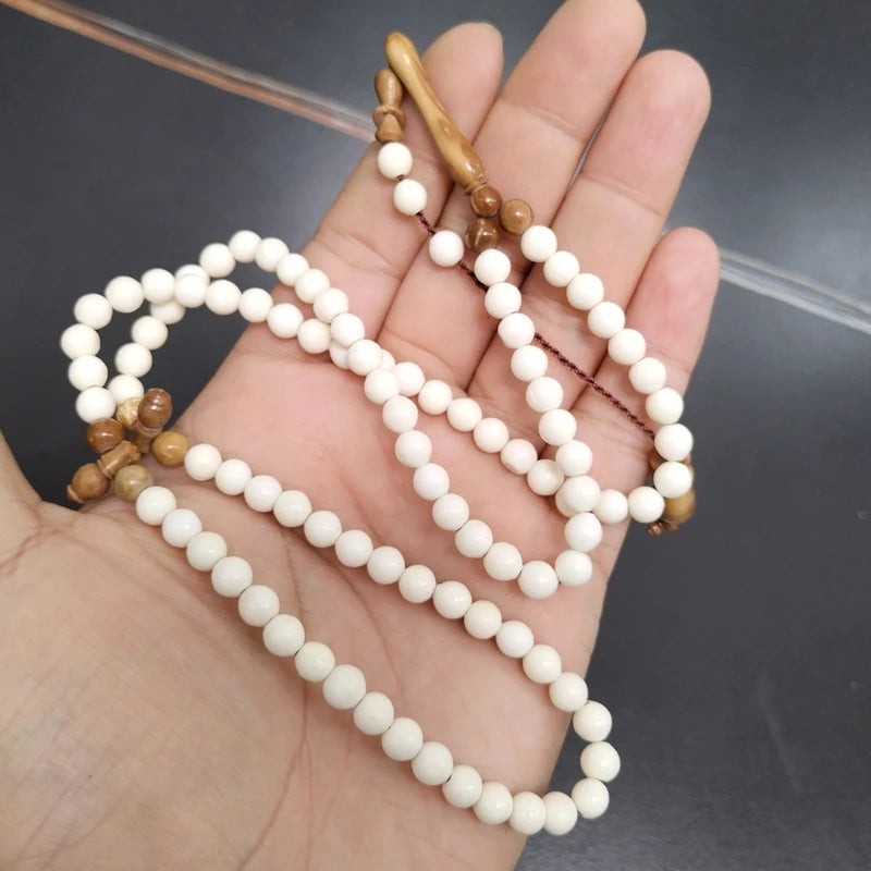Tasbih Natural Camel bone with kuka wood 99 prayer beads Muslim ADHA eid gift misbaha arabic fashion bracelet