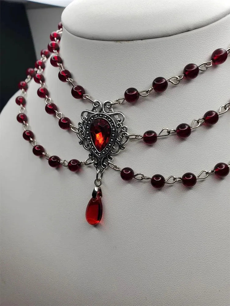Victorian necklace beaded 2023 woman Romantic
