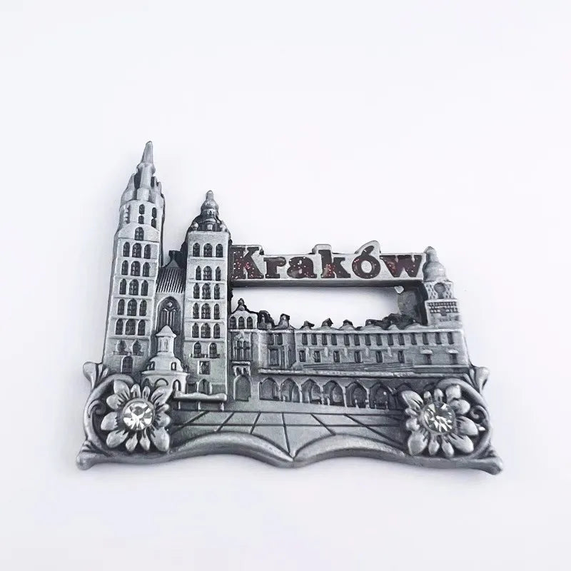 World Famous Resorts Fridge Magnets Luxembourg Poland United States Metal Mangetic Stickers Home Decoration Birthday Gifts
