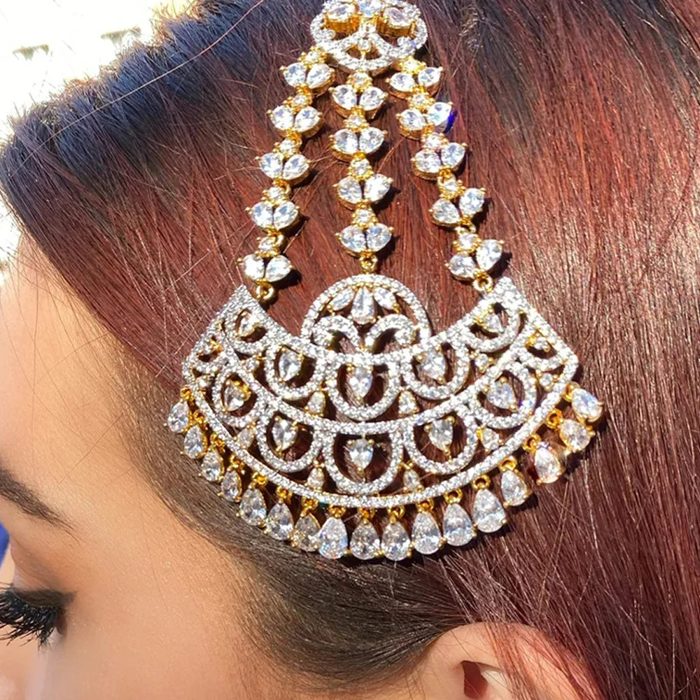 Stonefans Teardrop Tiara for Wedding Bride Girl Women Headband Birthday Headpieces 1920s Fashion Hair Jewelry Accessories Gifts