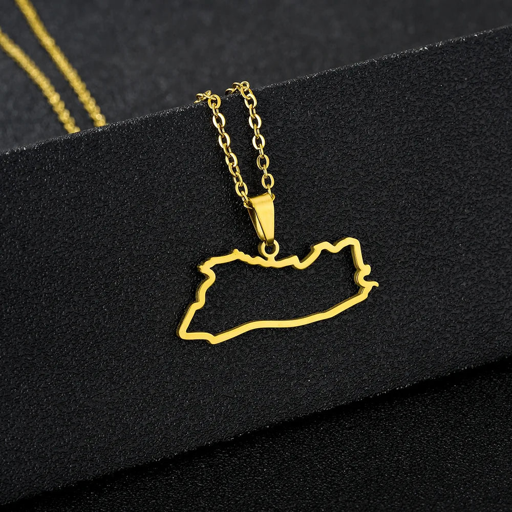 The new stainless steel glossy openwork Salvadoran pendant necklace is a bestseller for men and women on Amazon