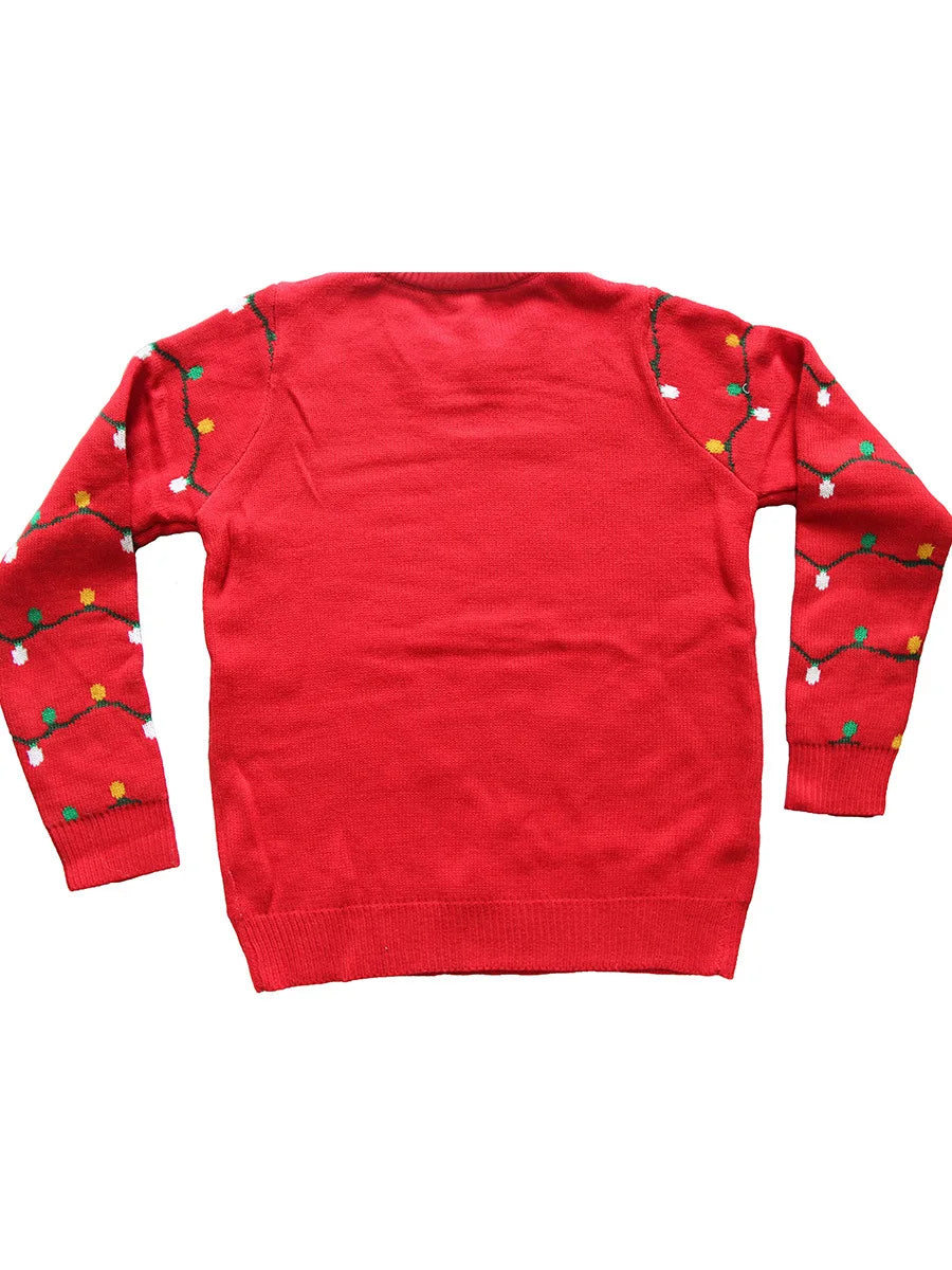 2025New Sweater Christmas Gift Sweater European and American Autumn and Winter Lazy Style Pullover Knitted Sweater