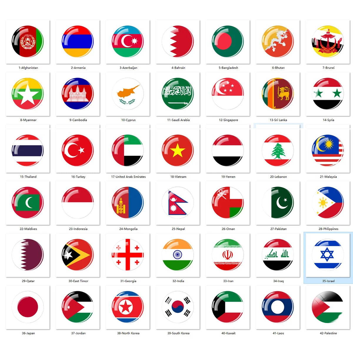 Asian National Flags Brooch Pins Pakistan Turkey India Japan Flags Badge Patriot Gift