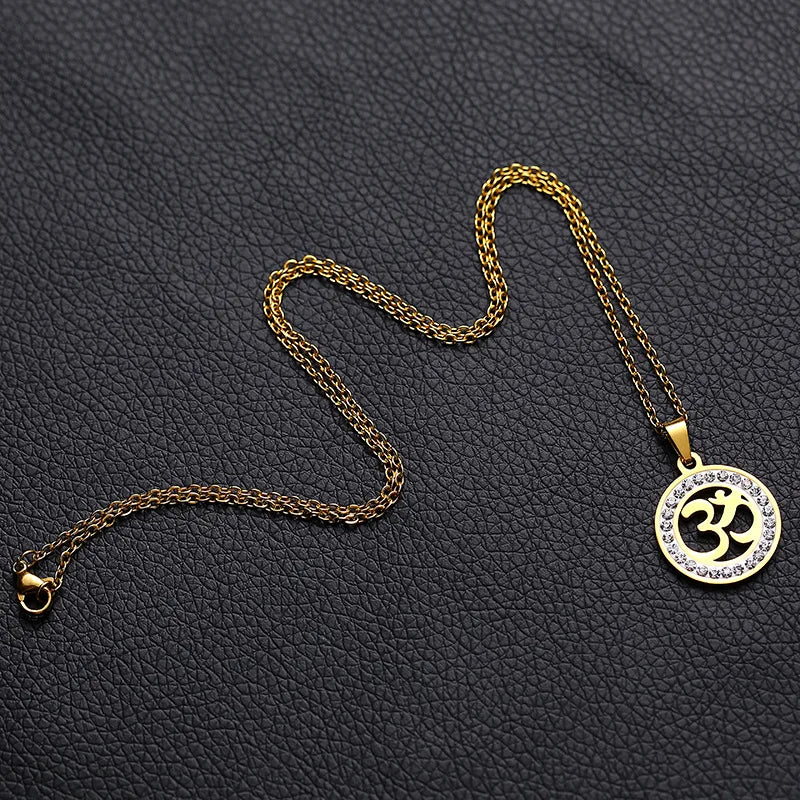 2024 new fashion stainless just yoga outdoor sports pendant necklace temperament everything collarbone chain birthday anniversar