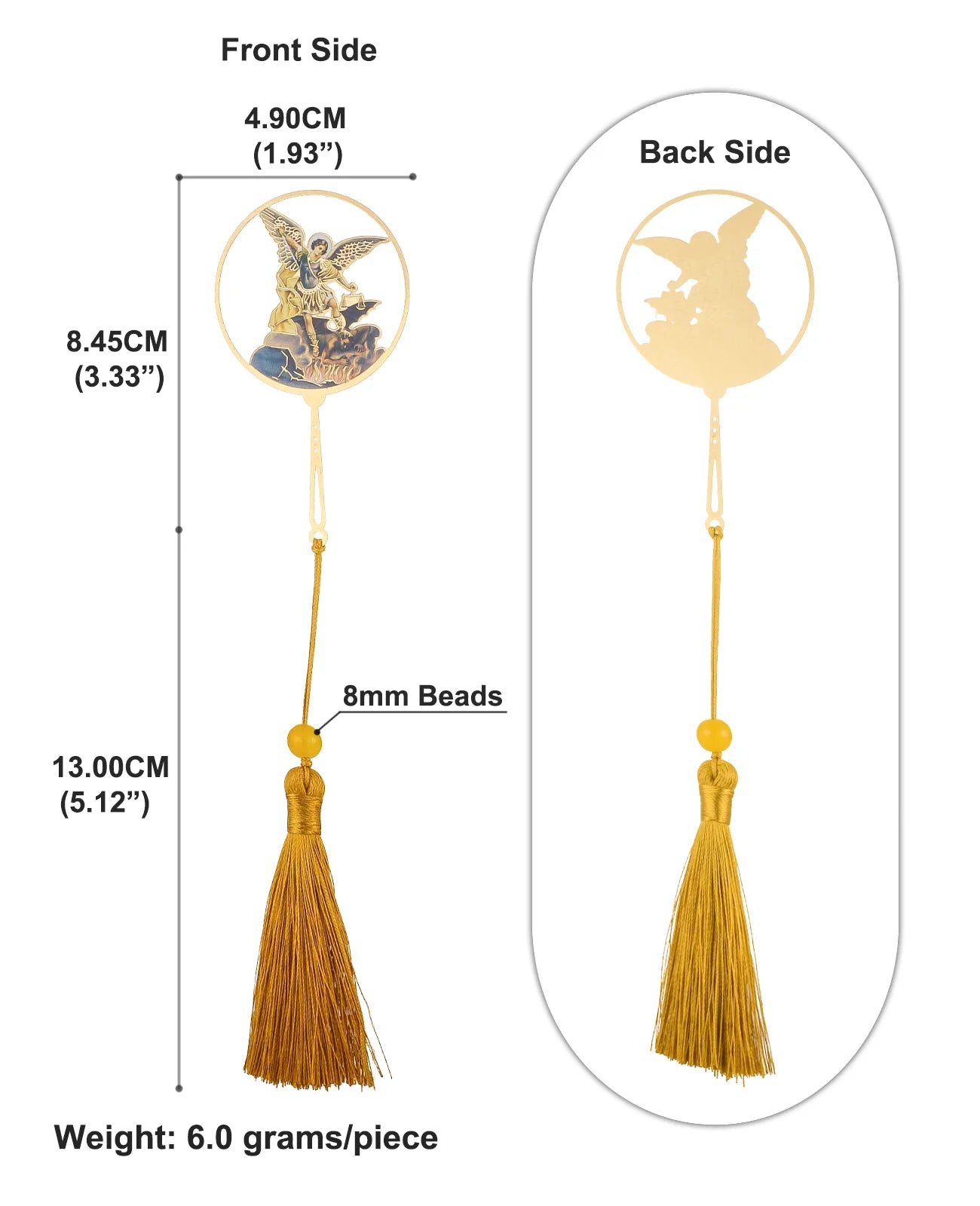 Christian Holy Family Bookmarks Hollow Copper Jesus Christ The Teacher Tassel Bookmark Accessories for Reader Birthday Gift