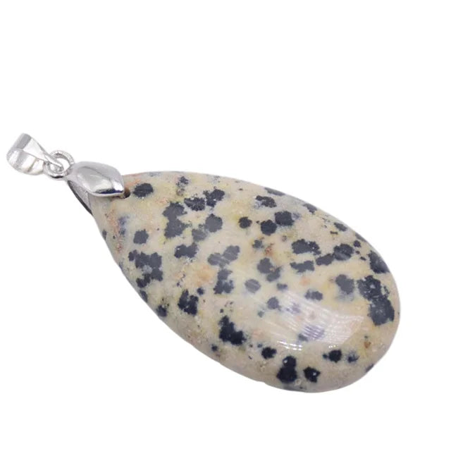 20x35mm Natural Labradorite Tiger's Eye Stone Crystal Howlite Aventurine Lapis Opal Jasper Water Drop Women Men Pendant Bead