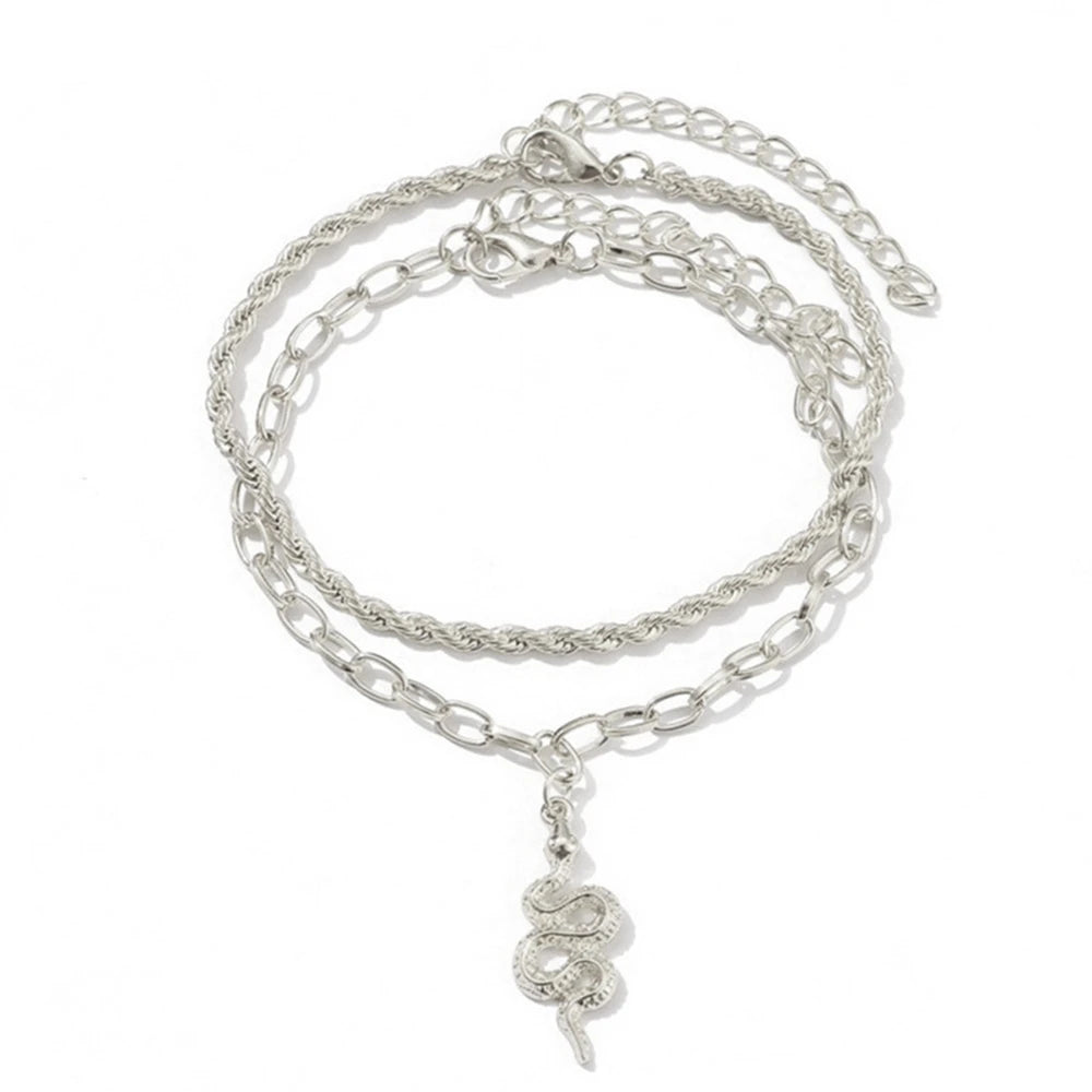 Women's Charm Metal Pearl Anklet Golden Multilayer Foot Chain Bohemia Fashion Rhinestone Ankle Bracelet Beach Jewelry Accessory