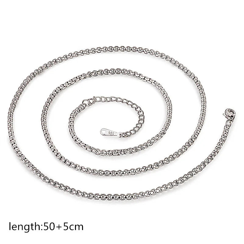 Tathagata Buddha Pendant Men Jewelry Vintage Silver 925 Chain Necklaces Male Retro Lotus Half-faced Buddha Necklace For Women