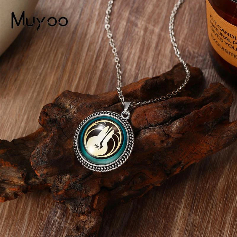2023 New Arrival Fashion Painting India Shiva Ganesha Hindu God Glass Dome Antique Pendant Handmade Jewelry Vintage Necklaces