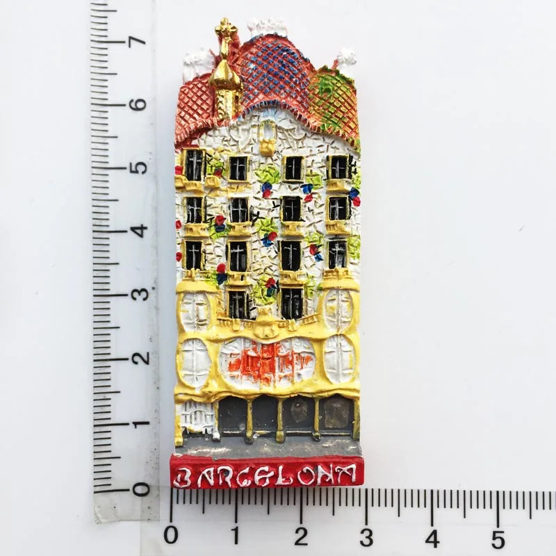 Spain Barcelona Fridge Magnets Tourist Souvenir Decoration Articles Handicraft Magnetic Refrigerator Stickers Collection Gifts
