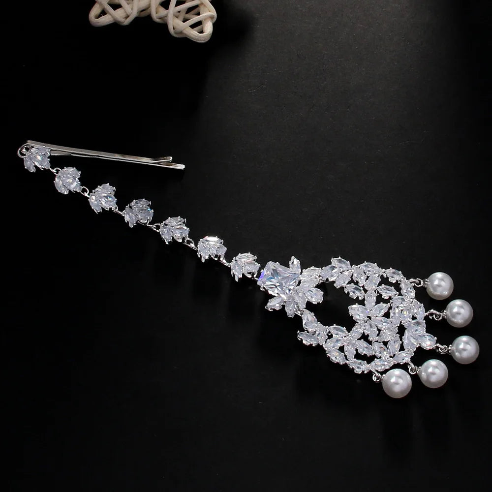 Stonefans Boho Indian Pearl Head Chain Wedding Jewellery Women Fashion 2024 Forehead Accessories Arabian Headpiece Rhinestone