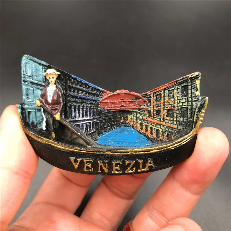 Personal Custom 3D Fridge Magnets Venezia Travel Souvenirs Home Decor Refrigerator Magnets Sticker Italy Venice Fridge Magnets