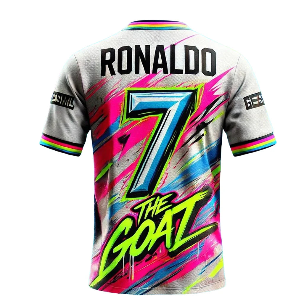 2025-26 CHATGPT Original Design New Arriavl The Goat Design Football Jersey Training Kit Oversized O-neck Soccer Tee