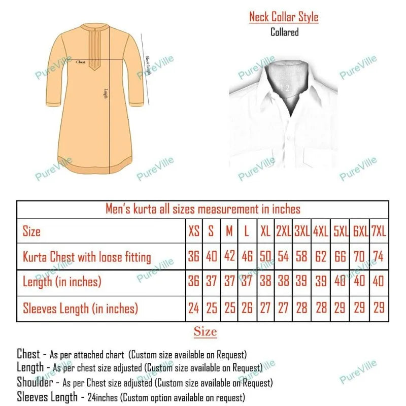 Traditional Men's Fashionable Shirt Long Kurta Cotton Dress Fashionable Trend