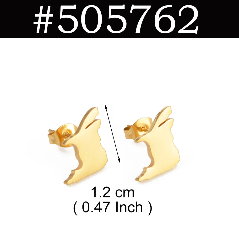 Venezuela,Afghanistan,Lebanon Cedar,Madagascar,India Punjab,Trinidad and Tobago Stud Earrings Stainless Steel Jewelry #505621