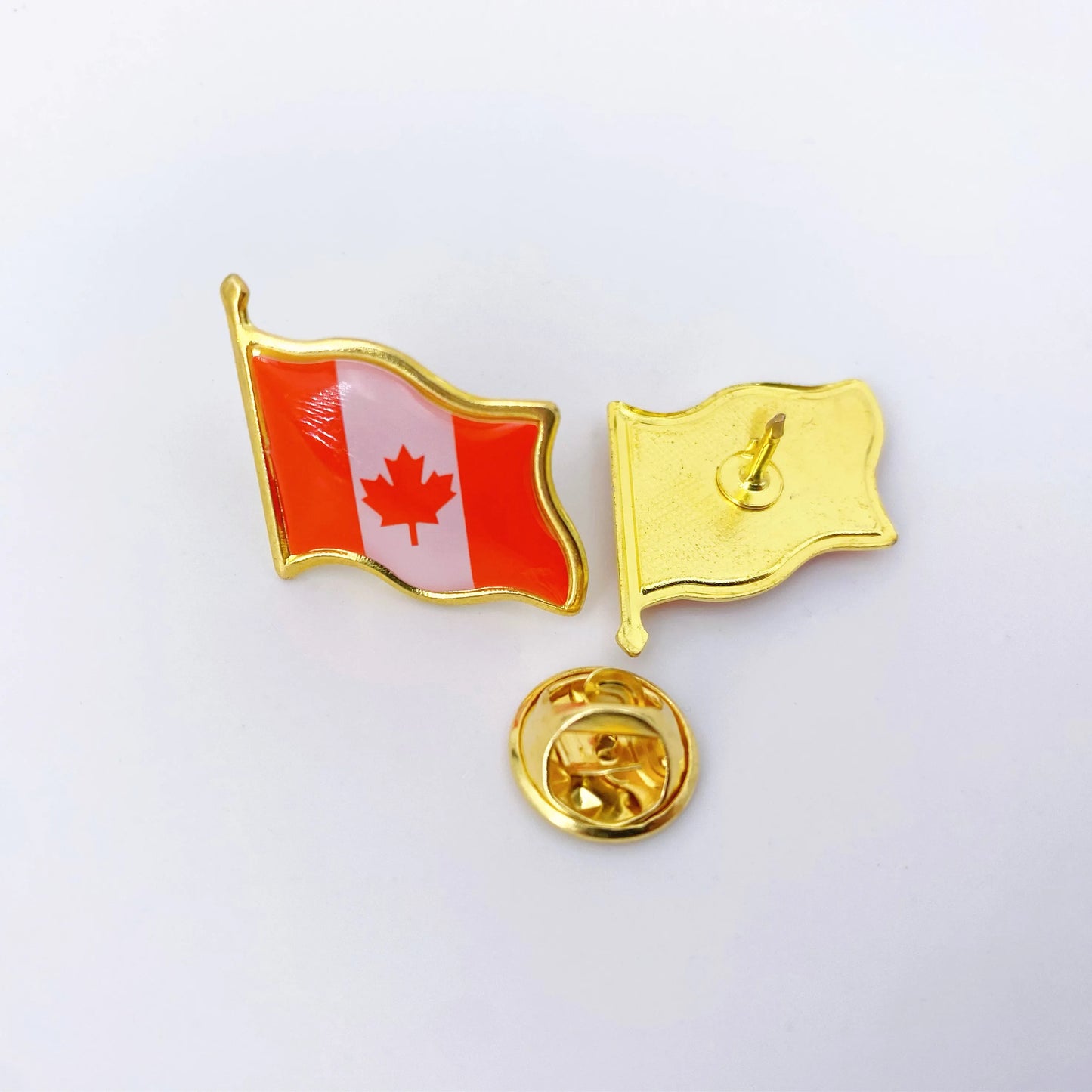 Canada Flag Lapel Pins - Bulk Pack Canada National Emblem Badges for Jackets Hats Backpacks And Clothes