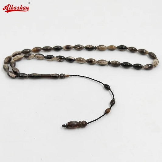 Tasbih Natural Ibex horns 33 prayer beads Rare materials Muslim misbaha arabic fashion ramadan Eid gift bracelet