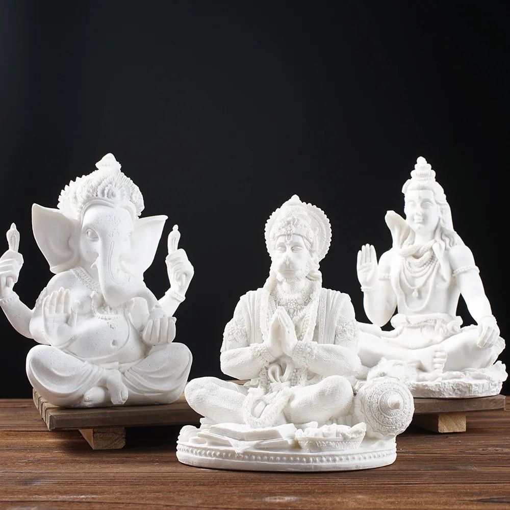 Sculptures And Figurines Buddha Home Decoration Ornaments Decor Accessories Alien Southeast Asia Thai Zen India Ganesha  Statues