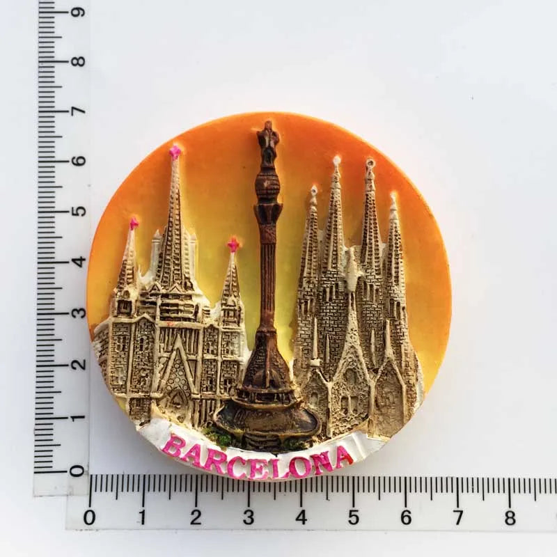 Spain Barcelona Fridge Magnets Tourist Souvenir Decoration Articles Handicraft Magnetic Refrigerator Stickers Collection Gifts